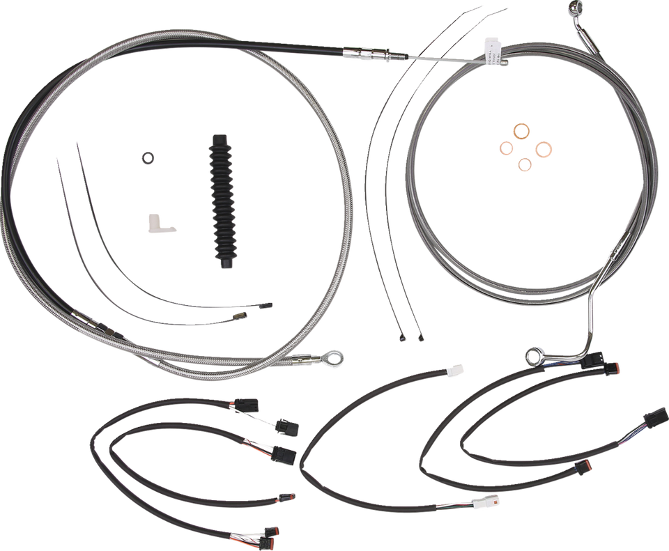 Control Cable Kit - XR - Stainless Steel/Chrome