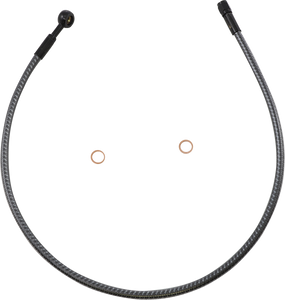 Brake Line - Front - 10 mm - 180° - 28" - KARBONFIBR