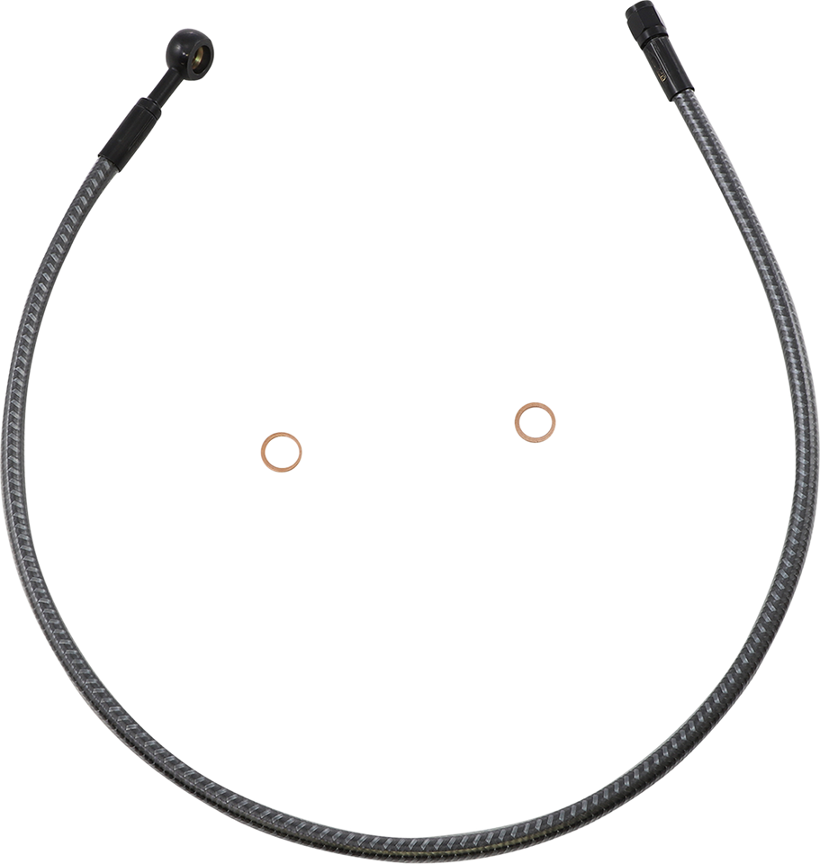 Brake Line - Front - 10 mm - 180° - 28" - KARBONFIBR