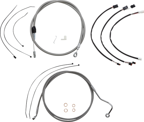 Control Cable Kit - XR - Stainless Steel/Chrome