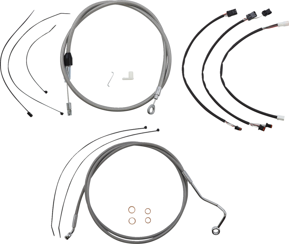 Control Cable Kit - XR - Stainless Steel/Chrome