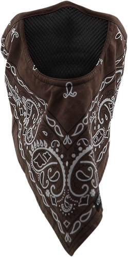 Facefit Facemask - Brown Paisley