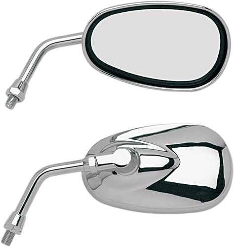 Mirror - Lil Cruiser - Side View - Oval - Chrome - Right - Lutzka's Garage