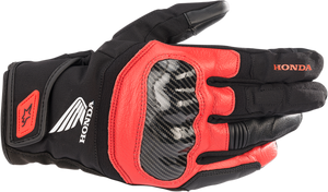 Honda SMX Z Drystar® Gloves - Black/Bright Red - Small - Lutzka's Garage