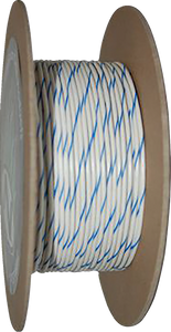 100 Wire Spool - 20 Gauge - White/Blue - Lutzka's Garage