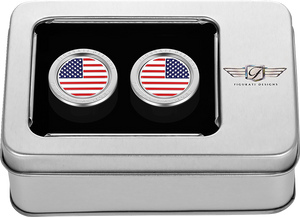 Docking Hardware Covers - American Flag - Stainless Steel - Lutzka's Garage