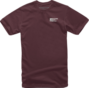 Painted T-Shirt - Maroon - Medium - Lutzka's Garage