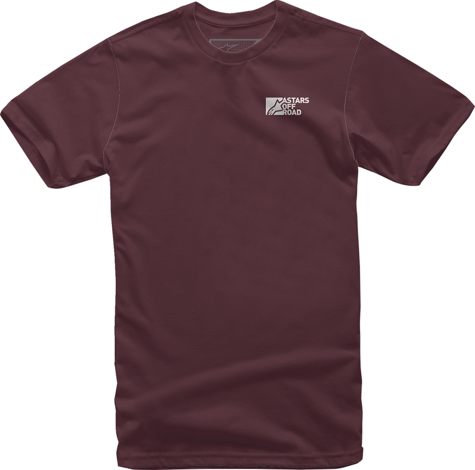 Painted T-Shirt - Maroon - Medium - Lutzka's Garage