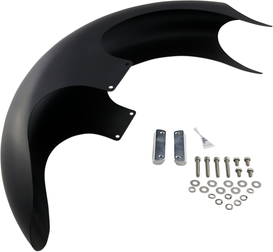 Talon Front Fender - 26" Wheel - With Satin Adapters - Touring Models