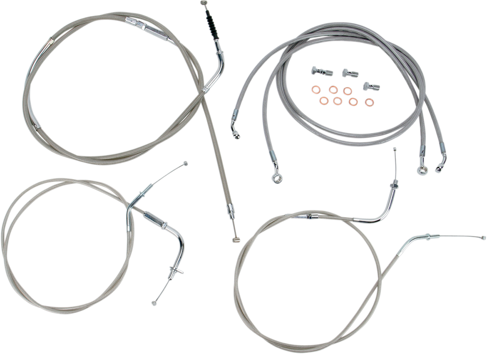 Cable Line Kit - 12" - 14" - VN2000 - Stainless Steel - Lutzka's Garage