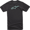 Ageless T-Shirt - Black/Mint - Medium - Lutzka's Garage