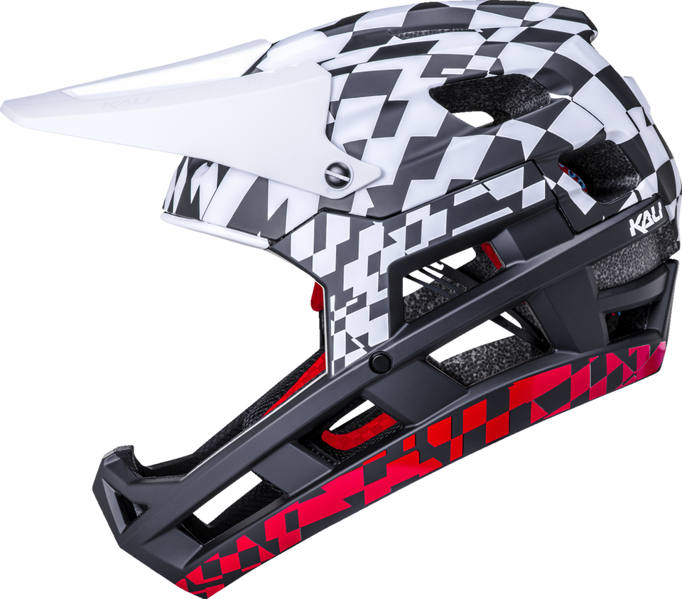 DH Invader Helmet - LTD Glitch - Matte Black/White/Red - XS-M