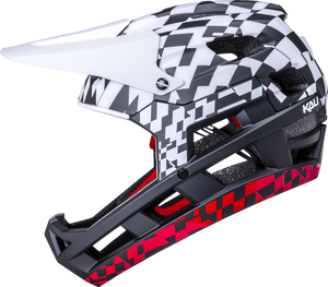 DH Invader Helmet - LTD Glitch - Matte Black/White/Red - L-2XL