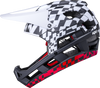 DH Invader Helmet - LTD Glitch - Matte Black/White/Red - L-2XL