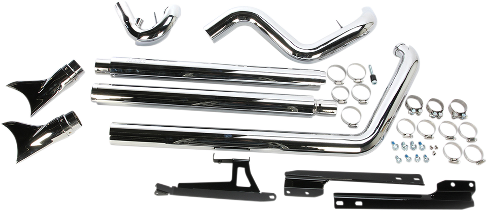 True Dual Exhaust - Fishtail - 07-11 Softail