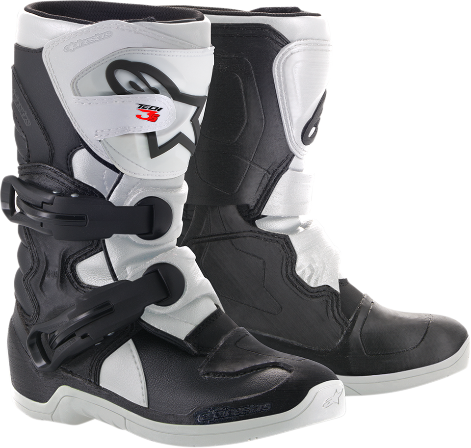 Youth Tech 3S Boots - Black/White - US 10 - Lutzka's Garage