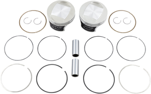 Tracker™ Series Piston Kit - 3.885" - 88 Cubic Inch Bored to 95 Cubic Inch - +0.010" - Twin Cam