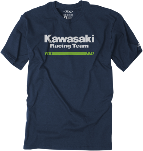 Kawasaki Stripes T-Shirt - Navy - Medium - Lutzka's Garage