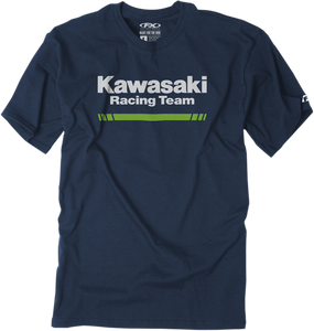 Kawasaki Stripes T-Shirt - Navy - Medium - Lutzka's Garage