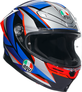 K6 S Helmet - Slashcut - Black/Blue/Red - Small - Lutzka's Garage