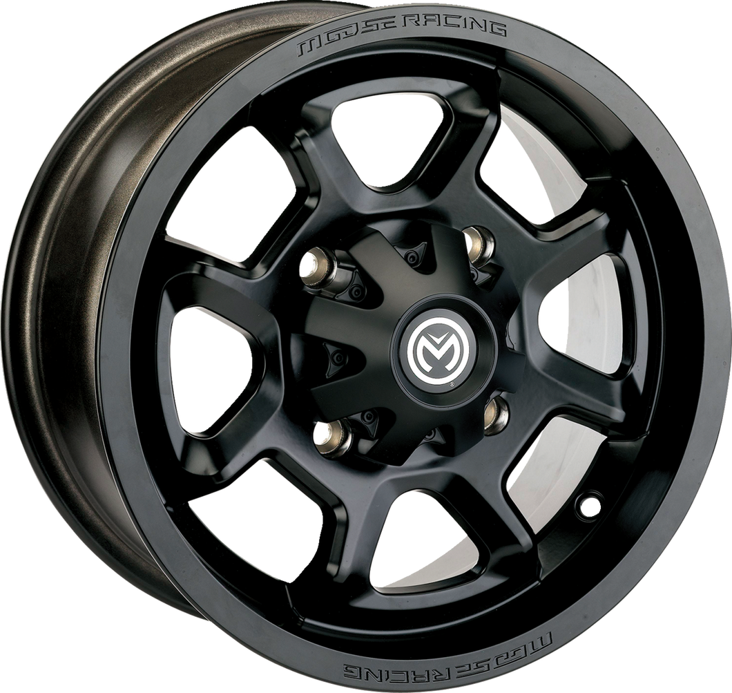 Wheel - 415X - Rear - Black - 12x8 - 4/156 - 4+4 - Lutzka's Garage