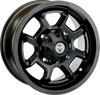 Wheel - 415X - Rear - Black - 12x8 - 4/156 - 4+4 - Lutzka's Garage