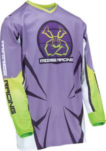 Youth Agroid Mesh Jersey - Purple/White - XS - Lutzka's Garage