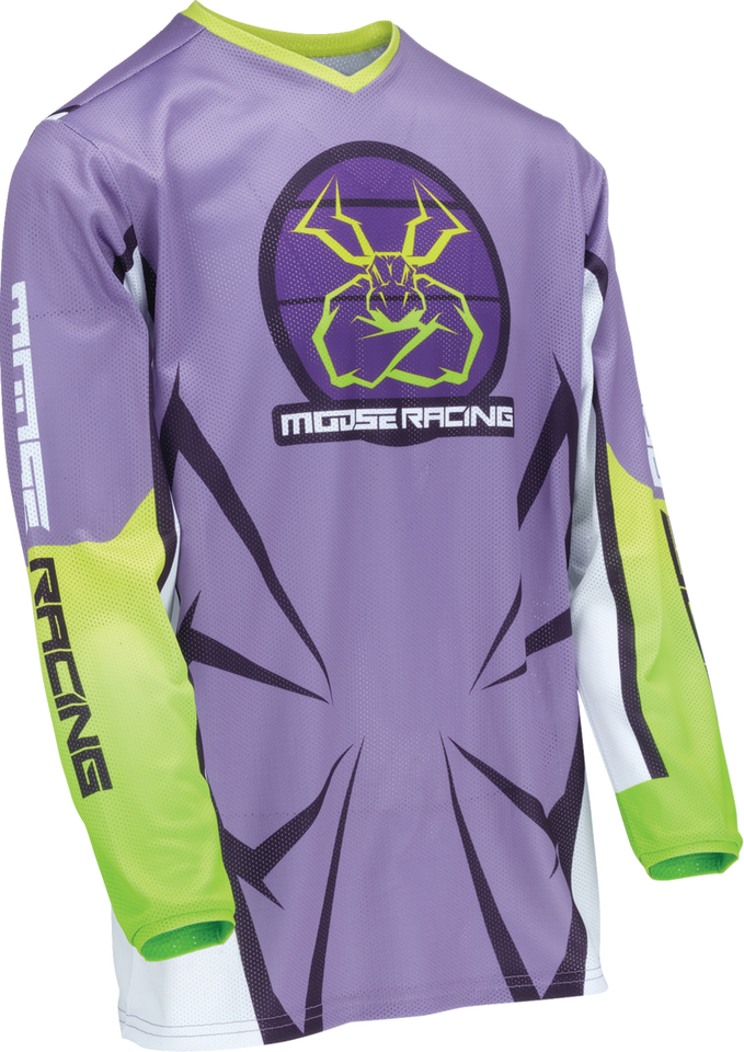 Youth Agroid Mesh Jersey - Purple/White - XS - Lutzka's Garage