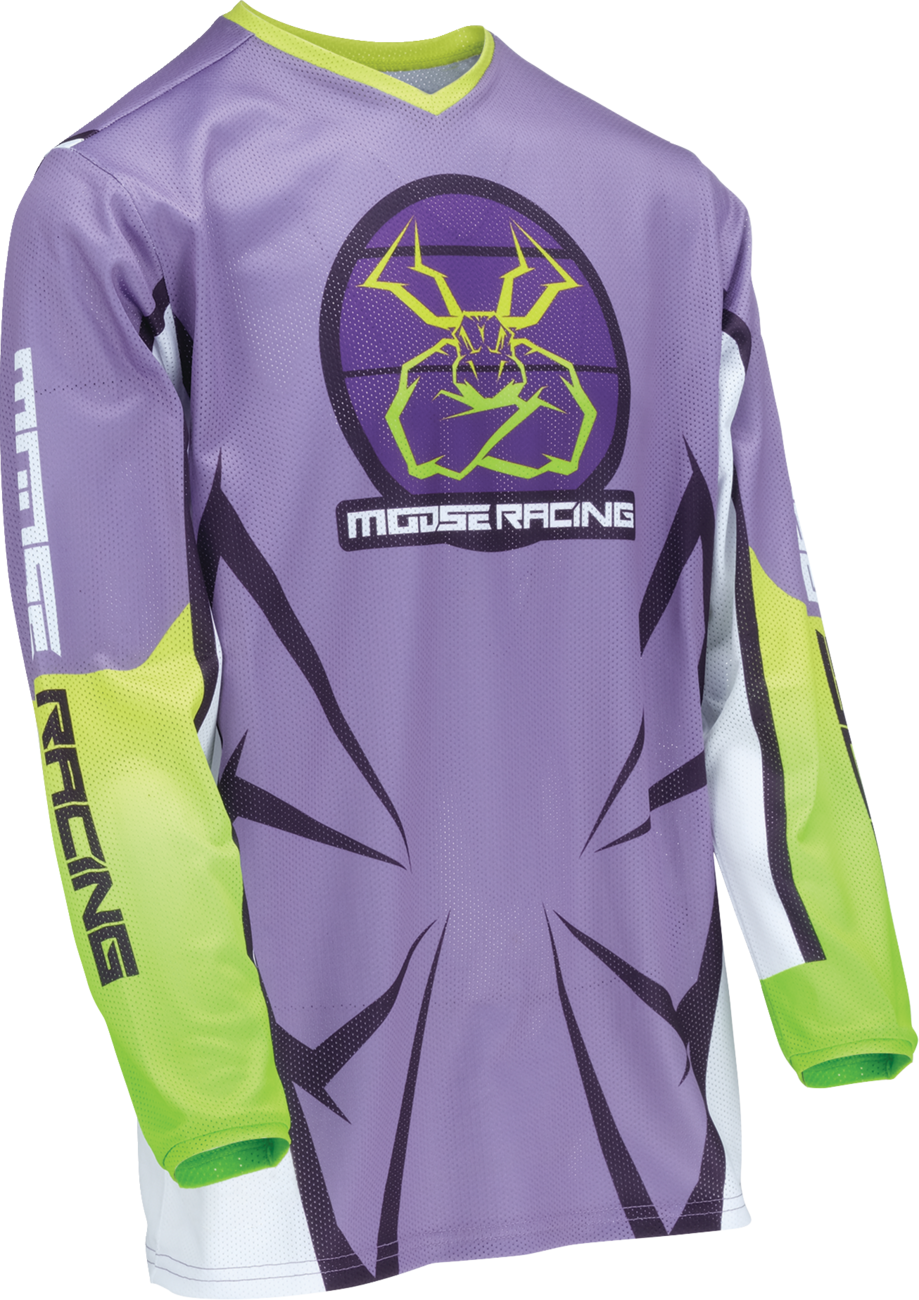 Youth Agroid Mesh Jersey - Purple/White - XS - Lutzka's Garage