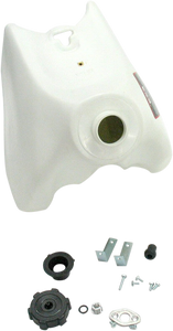 Large-Capacity Gas Tank - White - Honda - 4.0 Gallon - Lutzka's Garage