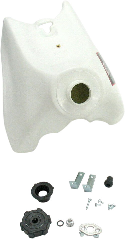 Large-Capacity Gas Tank - White - Honda - 4.0 Gallon - Lutzka's Garage