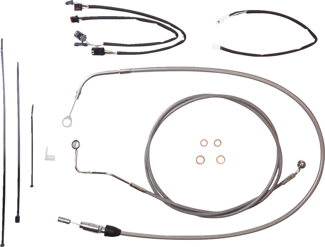 Control Cable Kit - XR - Stainless Steel/Chrome