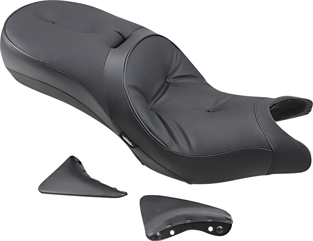 Low-Profile Touring Seat - Pillow Style - Black - Victory 10-15 - Lutzka's Garage