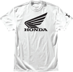 Honda Wing 2 T-Shirt - White - Large - Lutzka's Garage