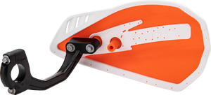 Handguards - Cyclone - Orange/White - Lutzka's Garage