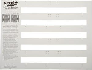 Studding Template - Track - 129"/137" - 2.86" Pitch