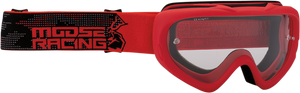 Youth Qualifier Goggles - Agroid - Red - Lutzka's Garage