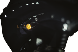 Mini LED Bullet Lights - Amber/Smoke Lens - Black - Lutzka's Garage
