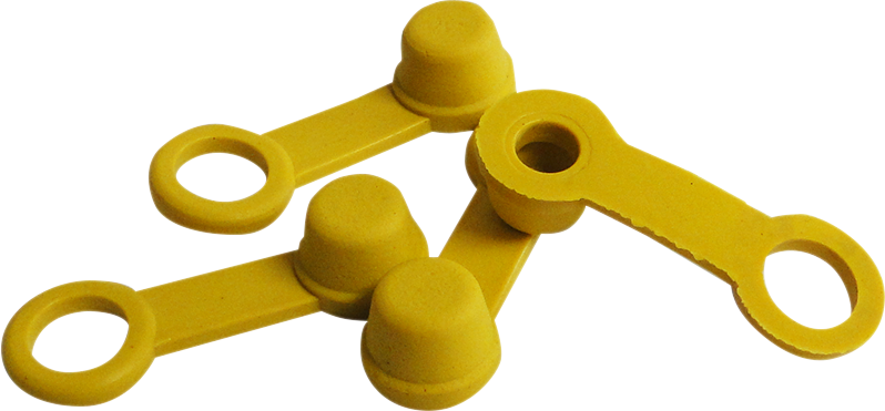 Bleeder Caps - Yellow - 4-Pack - Lutzka's Garage