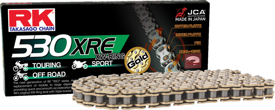 530 XRE - Drive Chain - 150 Links - Gold - Lutzka's Garage