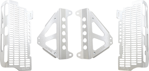 Radiator Guards - Brushed Aluminum - Yamaha