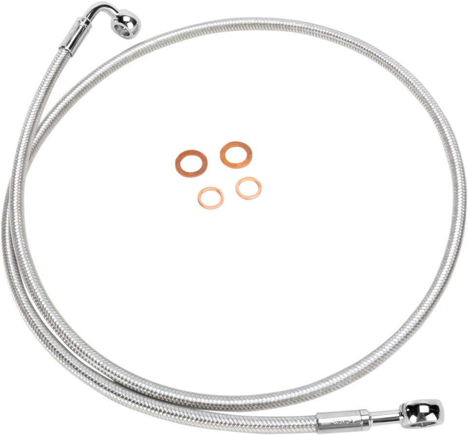 Brake Line - 180/90° - 50" - Polished Stainless