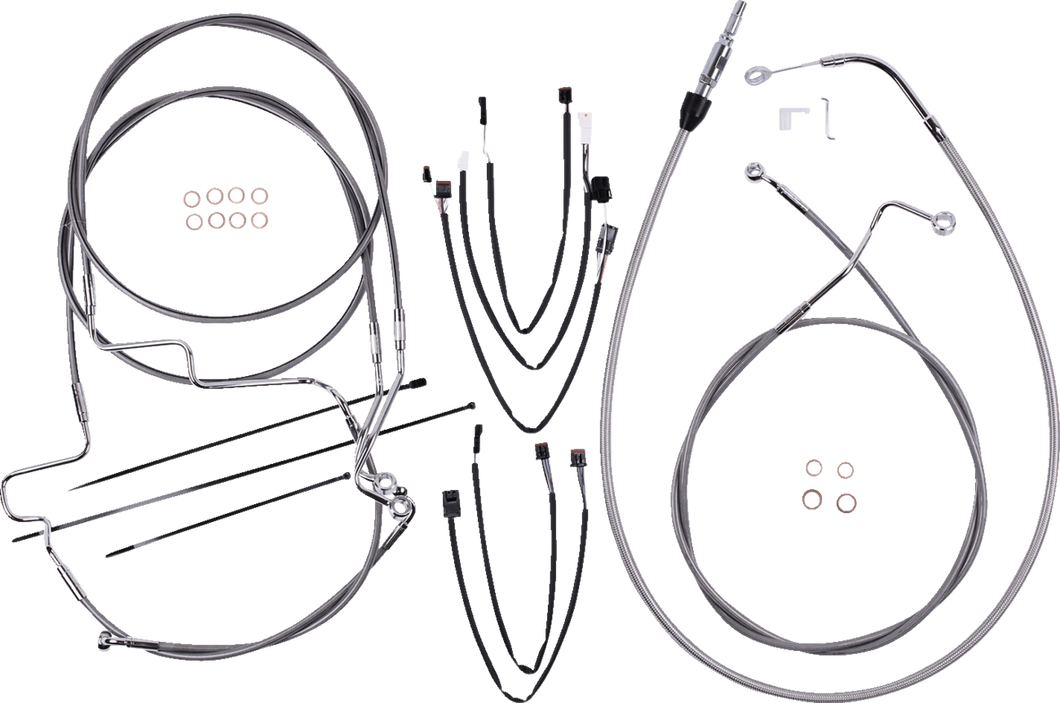 Control Cable Kit - XR - Stainless Steel/Chrome