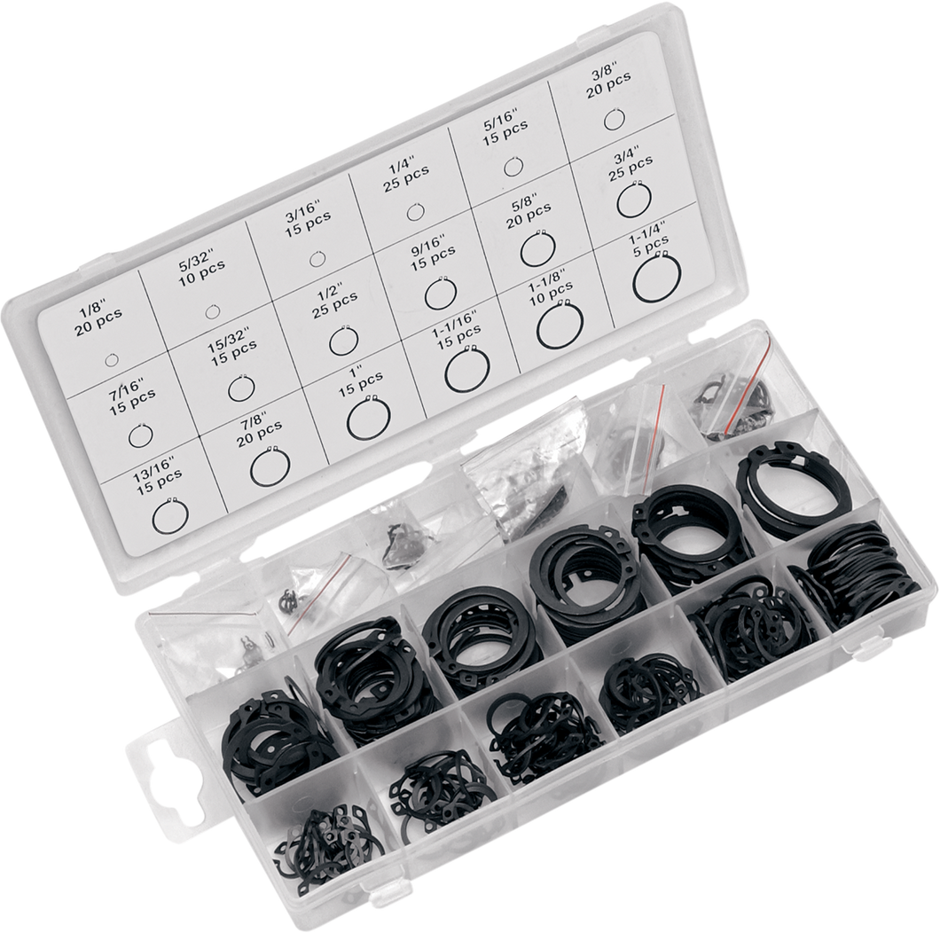 Snap Ring Assortment - 300-Piece