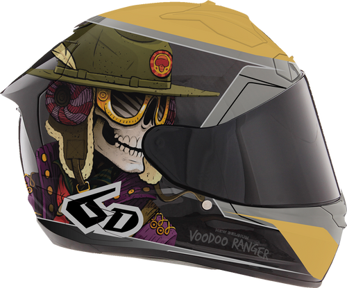 ATS-1R Helmet - Voodoo Ranger - Gloss Black/Gold - Small - Lutzka's Garage