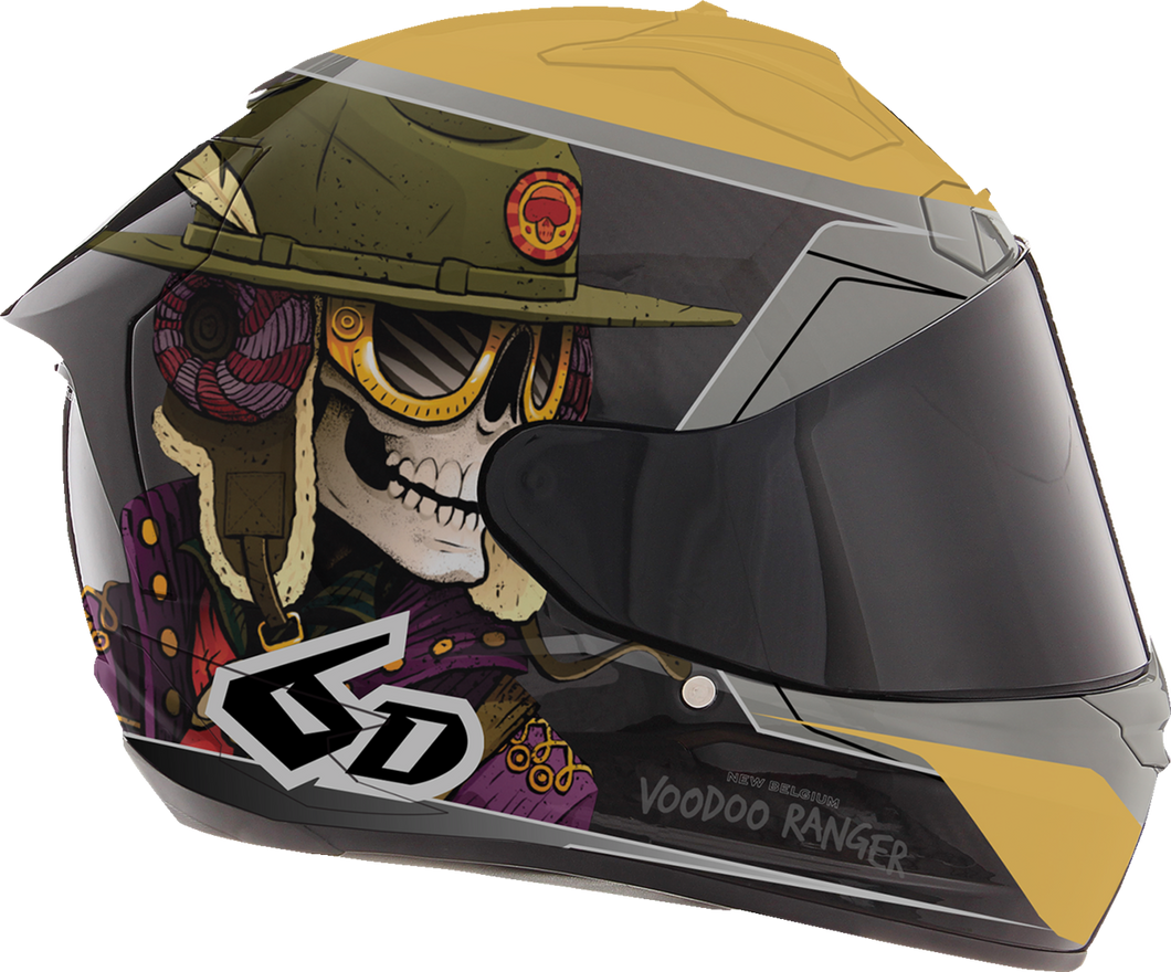 ATS-1R Helmet - Voodoo Ranger - Gloss Black/Gold - Small - Lutzka's Garage