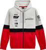 Position Zip Hoodie - Silver/Black/Red - 2XL - Lutzka's Garage