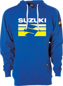 Suzuki Fade Pullover Hoodie - Royal - Medium - Lutzka's Garage