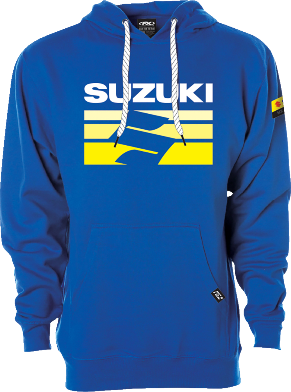 Suzuki Fade Pullover Hoodie - Royal - Medium - Lutzka's Garage