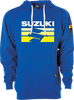 Suzuki Fade Pullover Hoodie - Royal - Medium - Lutzka's Garage